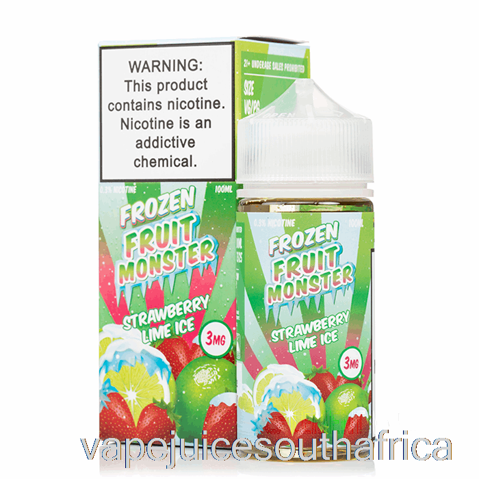 Vape Pods Ice Strawberry Lime - Frozen Fruit Monster - 100Ml 0Mg